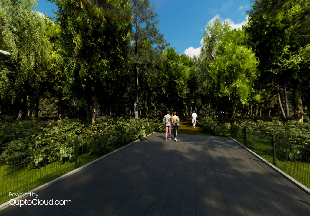 Prywatny las - leśna wioska osiedle domów